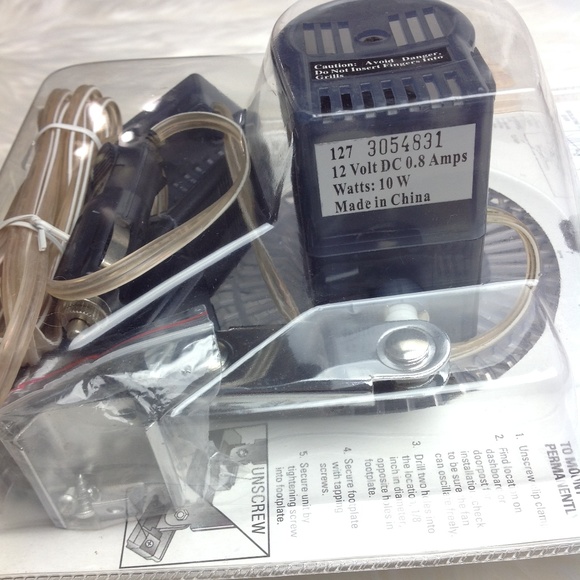 Auto Expressions Clip-On Fan Silver NIP Oscillates Great for an older vehicle - Picture 7 of 7